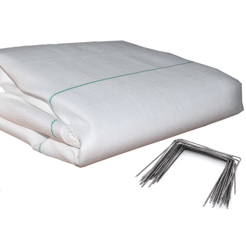 Kit toile de paillage 130g/m² - Blanc Kit toile de paillage 130g/m² - Blanc