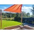 Voile d'ombrage triangulaire 185g/m² - Orange