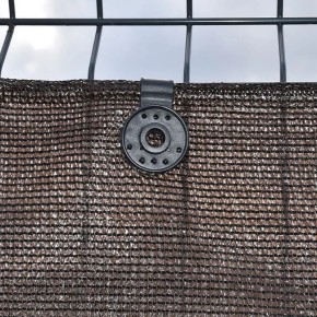 Filet brise-vue marron foncé - 80% d'occultation - Prix imbattable