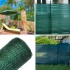 4 photos de filet brise-vue vert avec un taux d'occultation de 80%