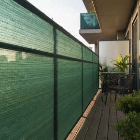 Filet brise-vue - Vert/Noir - 85% d'occultation