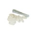 Kit de fixation - 26 pastilles + 4 m de fil de fer - Spécial filet brise-vue